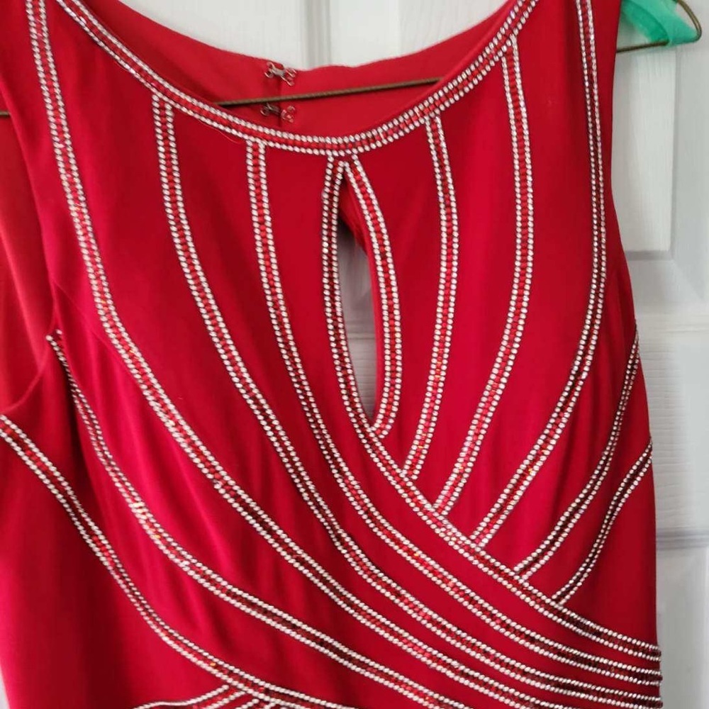 Long Red Gown with small train